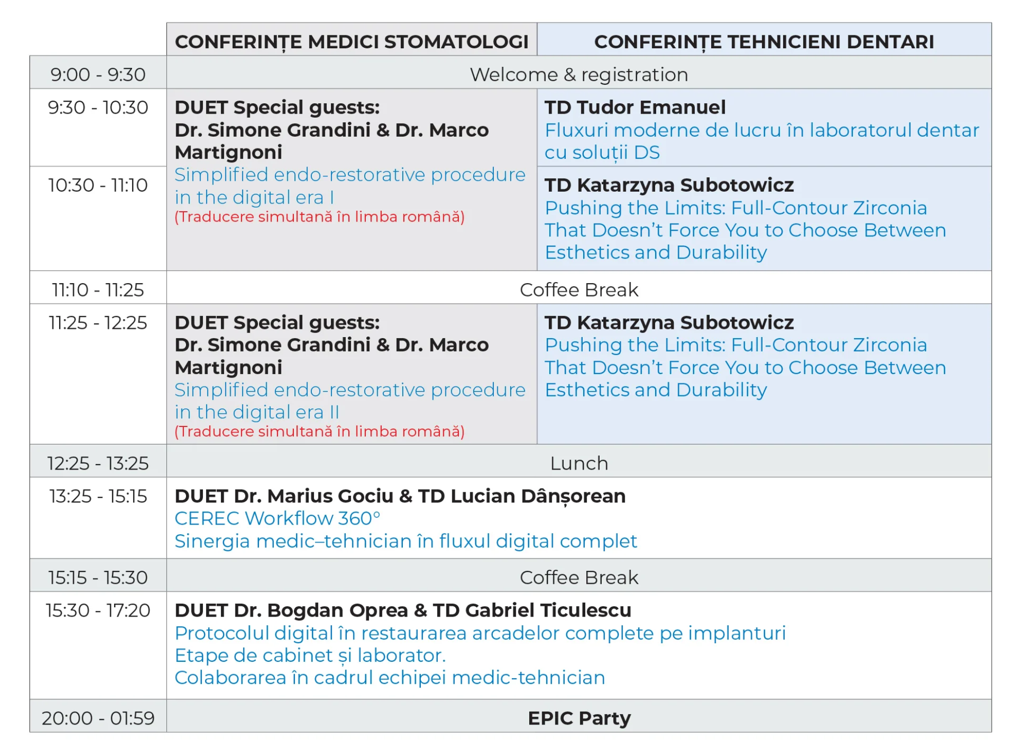 Program Conferences day